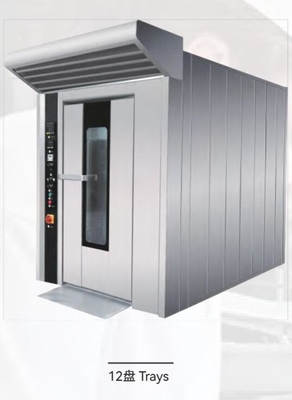 Diesel Gas Rotary Oven Peralatan Roti Komersial Listrik
