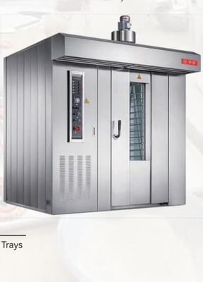 Diesel Gas Rotary Oven Peralatan Roti Komersial Listrik