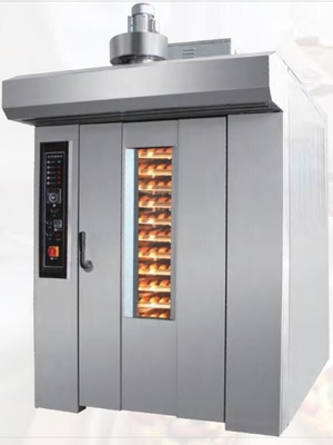 Diesel Gas Rotary Oven Peralatan Roti Komersial Listrik