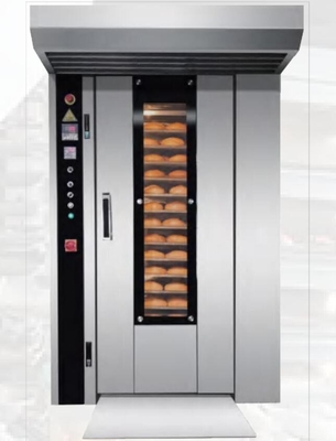 Diesel Gas Rotary Oven Peralatan Roti Komersial Listrik