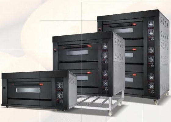 380V Listrik Dan Gas 2 In 1 Deck Oven Mekanik
