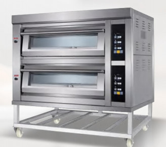 Oven Pemanggang Gas Listrik Komersial 380v Roti Kue Pizza 6.6KW