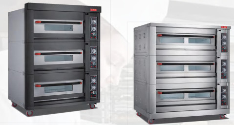 Oven Listrik Kue Roti Mewah 380V Gas 220V