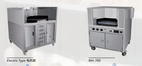 Pita Oven Listrik Meja Putar Gas Alam 220v Stainless Steel