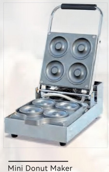 Pembuat Donat Mini Mesin Donat Otomatis 3 Nozel Set Stainless Steel