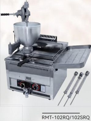 Pembuat Donat Mini Mesin Donat Otomatis 3 Nozel Set Stainless Steel