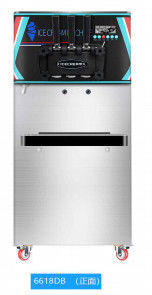 Mesin Es Krim Tinggi Disesuaikan 360 ° Roda Universal Bergerak 220v 110v 60hz