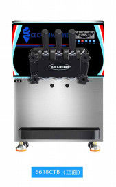 Mesin Es Krim Tinggi Disesuaikan 360 ° Roda Universal Bergerak 220v 110v 60hz