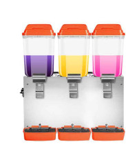 16l Kapasitas Besar Hopper Food Pvc Cylinder Stainless Steel Handle Juice Dispenser 110V