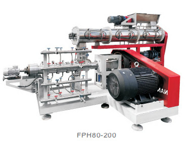 3000 - 4000kg / H Extruder Pakan Ikan Terapung 50Hz Untuk Cara Basah Hewan Stabil