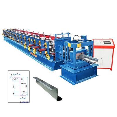Blue Z Purlin Roll Forming Machine 10m / mnt Untuk Baja Warna