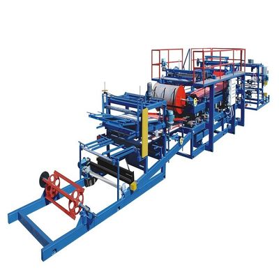 CE Sandwich Panel Roll Forming Machine 10m / mnt Untuk Genteng