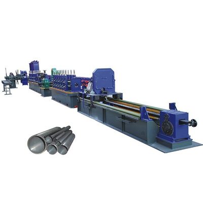 CE Downspout Pipe Roll Forming Machine 50m / mnt Frekuensi Tinggi Dilas