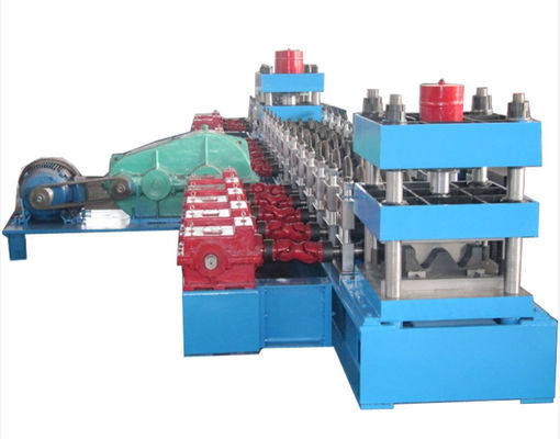 Steel Sheet Highway Guardrail Roll Forming Machine 10m / mnt