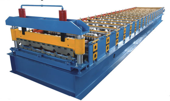 840 Mesin Roll Forming Lembaran Atap, Mesin Pembuat Lembaran Atap Bergelombang Biru