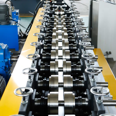 U Track Keel Roll Forming Machine 4KW Baja Ringan Garis Ganda