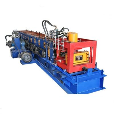 Hidrolik CZ Purlin Roll Forming Machine 5T Double Heads Decoiler