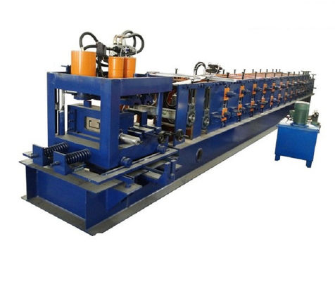 Hidrolik CZ Purlin Roll Forming Machine 5T Double Heads Decoiler