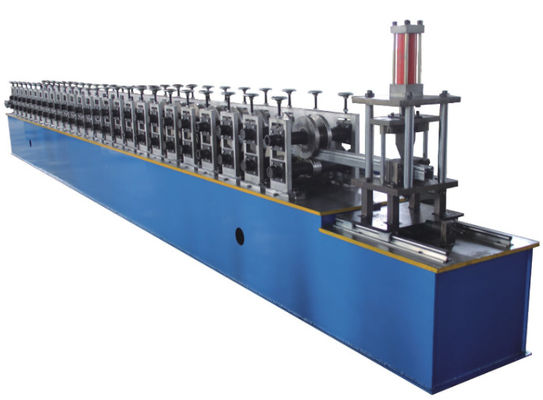 Panduan Rail Shutter Door Roll Forming Machine 15m / mnt 5.5KW