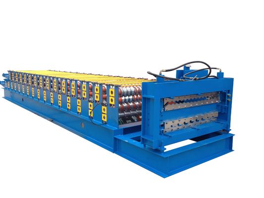 18m / mnt Shutter Door Roll Forming Machine ISO Colored Steel Tile