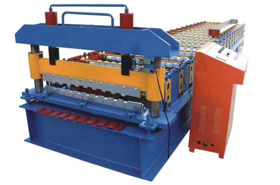 18m / mnt Shutter Door Roll Forming Machine ISO Colored Steel Tile