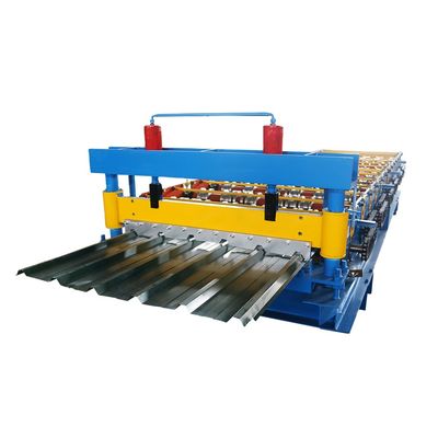 Mesin Roll Forming Baja Warna Cr12 Biru Untuk Papan Perlindungan