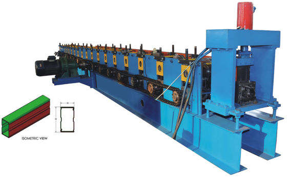 4.5T Storage Rack Roll Forming Machine 5.5KW Untuk Plat Aluminium