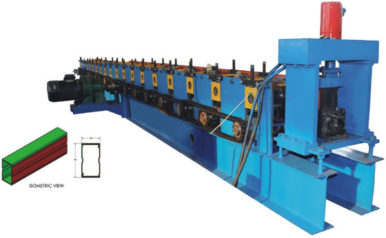 4.5T Storage Rack Roll Forming Machine 5.5KW Untuk Plat Aluminium