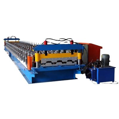 Mesin Roll Forming Panel 5T 8 / mnt Dek Lantai Logam