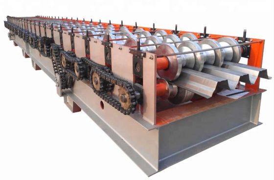 Mesin Roll Forming Panel 5T 8 / mnt Dek Lantai Logam