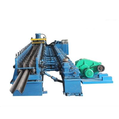 Mesin Roll Forming Lapisan Ganda 8m / mnt Untuk Pagar Jalan Raya