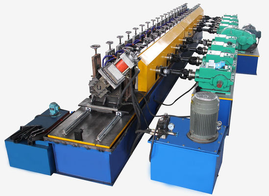 20m / mnt Cable Tray Roll Forming Machine Pemotong Hidrolik