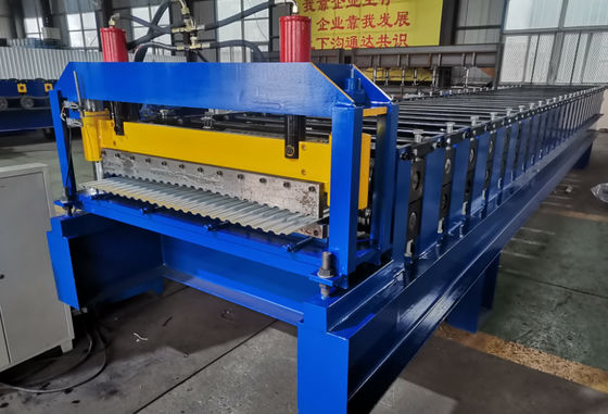 Mesin Roll Forming Baja Warna 4.5T Untuk Lembaran Bergelombang Gelombang Tinggi