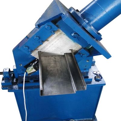 Mesin Roll Forming Kusen Pintu Biru Logam Stasiun ISO 12