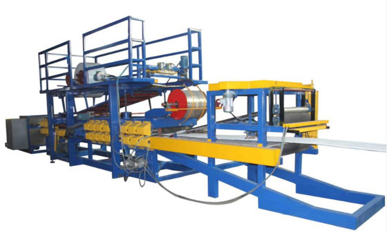 Mesin Roll Forming Panel Sandwich 4m / mnt 16T EPS Coil