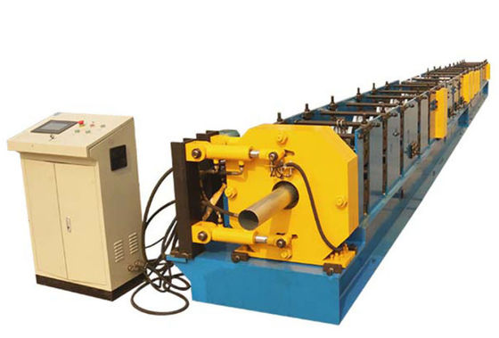 Mesin Roll Forming Pipa Air Hujan Downspout 15KW 8m / mnt