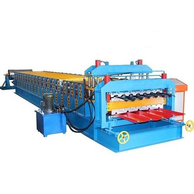 Mesin Roll Forming Baja Warna ISO 5T Untuk Panel Genteng Atap