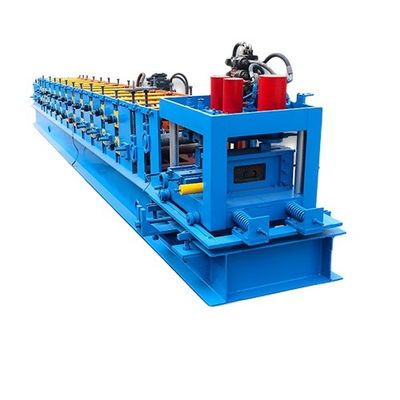 Rangka Baja CZ Purlin Roll Forming Machine 18m / mnt 12 Baris