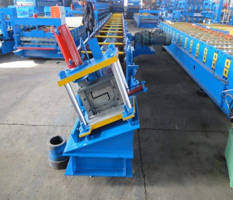 Rangka Baja CZ Purlin Roll Forming Machine 18m / mnt 12 Baris