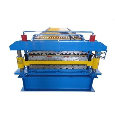 15m / mnt Mesin Roll Forming Baja Warna Lembaran Atap Bergelombang