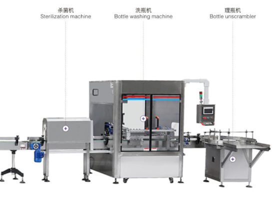 1000ml Liquid Filling Capping Dan Lini Produksi Mesin Pelabelan