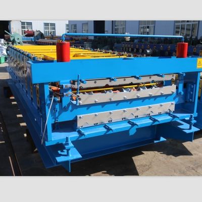 Mesin Roll Forming Rangka Baja Dingin 10m / mnt Lapisan Ganda
