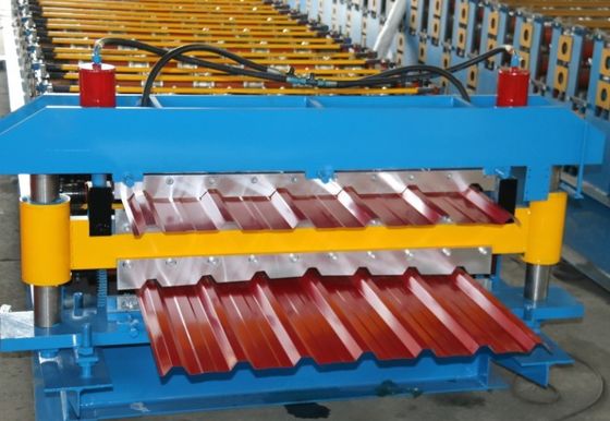 Mesin Roll Forming Rangka Baja Dingin 10m / mnt Lapisan Ganda