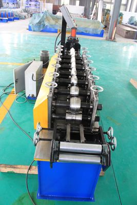 25m / mnt Steel Stud Roll Forming Machine, Mesin Pembuat Saluran Grey C