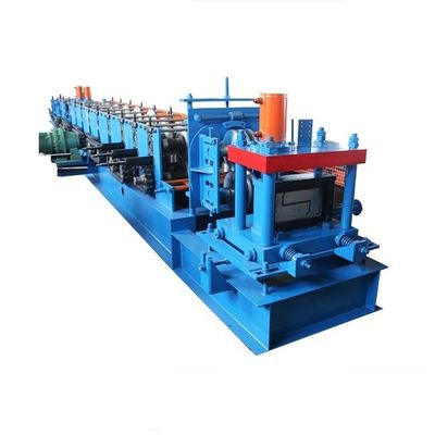 15T CZ Purlin Roll Forming Machine 90mm Roller Hidrolik Punching