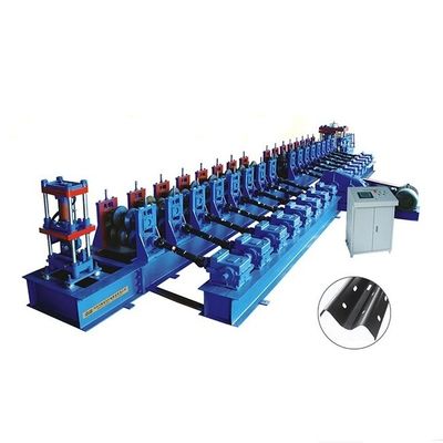 30KW Highway Guardrail Roll Forming Machine 12m / mnt