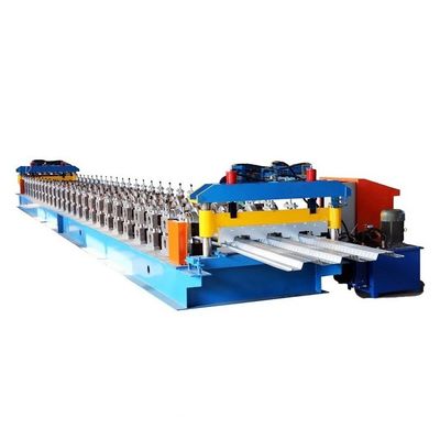 3T Metal Deck Roll Forming Machine Untuk Lembaran Baja Warna 12m / mnt