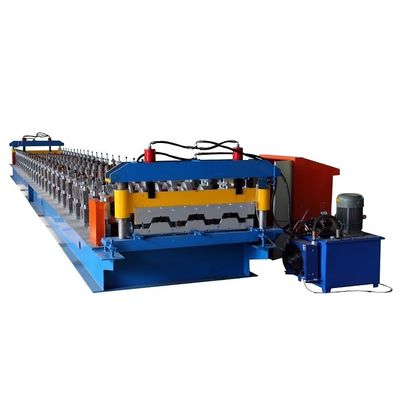 3T Metal Deck Roll Forming Machine Untuk Lembaran Baja Warna 12m / mnt