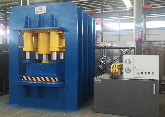 2000Ton Mesin Embossing Pintu Baja Anti Pencurian Hidrolik Dengan Silinder Ganda