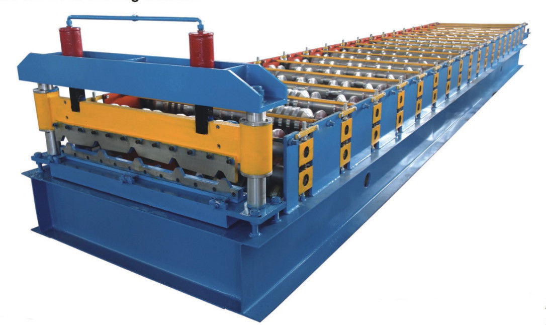 840 Mesin Roll Forming Lembaran Atap, Mesin Pembuat Lembaran Atap Bergelombang Biru